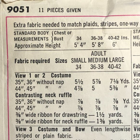 Simplicity 7162 Clown Costume Pattern Size Kids 6-8 - Picture 3 of 7